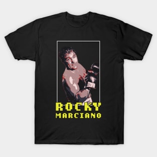 Rocky Marciano - Pixel art boxing champion t-shirt T-Shirt